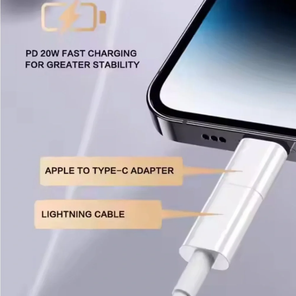 2 pack IOS Type-C OTG Adapter for iPhone 14 Pro Fast Charging Data Transfer